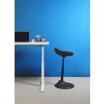 Ülő/álló szék, ergonomikus, ALBA "Flexy", fekete