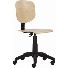   Munkaszék, gázliftes, háttámlás, fa ülőfelület és támla, "1030 Nor", bükk