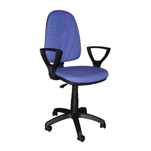 Irodai forgószék, szövetborítás, LX karfás, "Megane", kék
