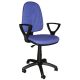 Irodai forgószék, szövetborítás, LX karfás, "Megane", kék