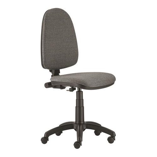Irodai forgószék, szövetborítás, fekete lábkereszt, "Megane", szürke