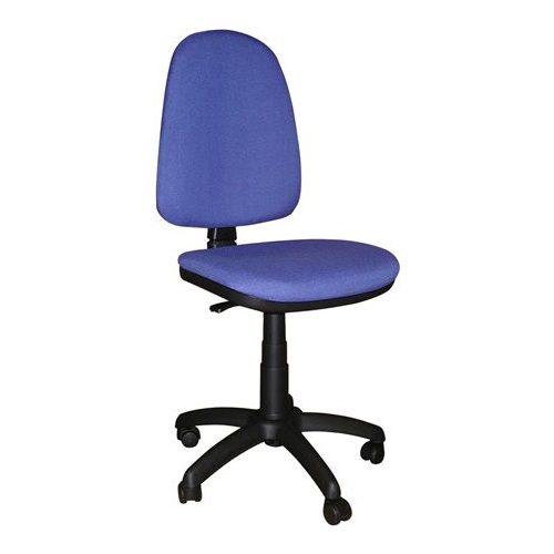 Irodai forgószék, szövetborítás, fekete lábkereszt, "Megane", kék-fekete