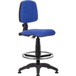   Irodai forgószék, lábtartóval, tappanccsal "Bora", kék