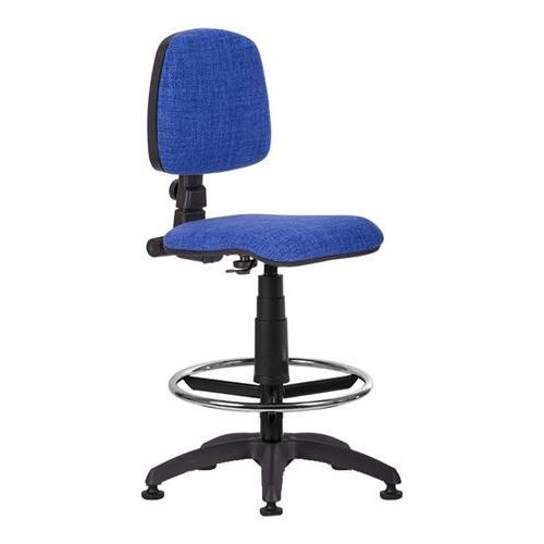Irodai forgószék, lábtartóval, tappanccsal "Bora", kék