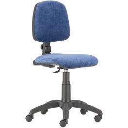   Irodai forgószék, szövetborítás, fekete lábkereszt, "Bora", kék