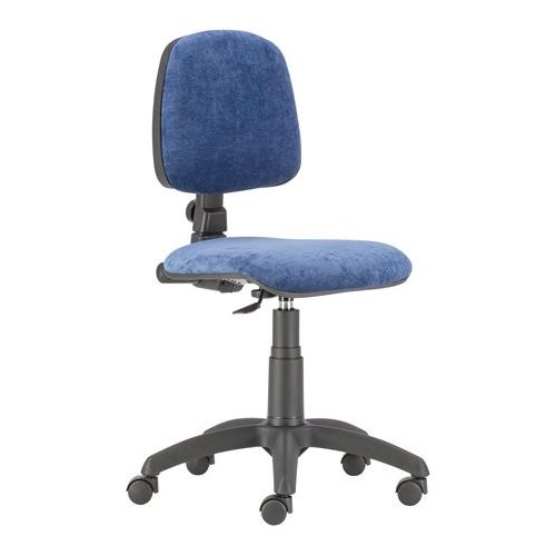 Irodai forgószék, szövetborítás, fekete lábkereszt, "Bora", kék