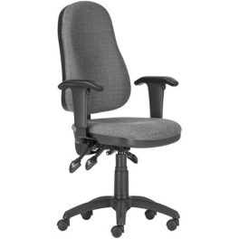   Irodai forgószék, szövetborítás, fekete lábkereszt, karfával "Xenia ASYN ", szürke