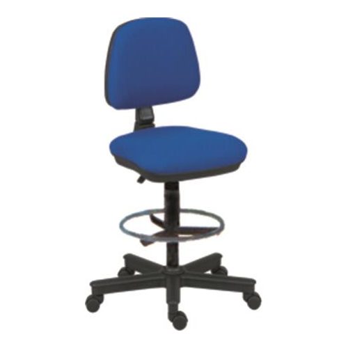 Irodai forgószék, lábtartóval,   "Bora",fekete-szürke