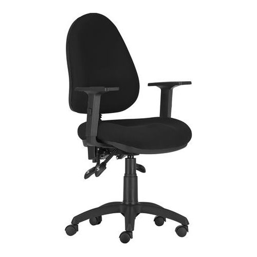 Irodai forgószék, szövetborítás, karfás, "Pantergos LX", fekete