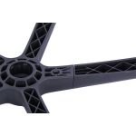 Irodai forgószék, szövetborítás, állítható dőlésszögű fejtámla, "Joy", fekete