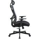 Irodai forgószék, szövetborítás, állítható dőlésszögű fejtámla, "Cope", szürke