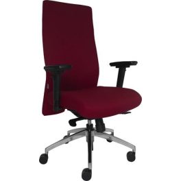  Irodai forgószék, fém lábkereszt, magas háttámla, ülésmélység állítás "Boston", bordó