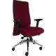 Irodai forgószék, fém lábkereszt, magas háttámla, ülésmélység állítás "Boston", bordó