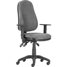   Irodai forgószék, szövetborítás, fekete lábkereszt, karfával "Xenia LX ", szürke