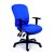 Irodai szék, állítható karfával, kék gyöngyszövet-borítás, fekete lábkereszt, MAYAH "Comfort"