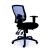 Irodai szék, állítható karfás, fekete szövetborítás, hálós háttámla, fekete lábkereszt, MAYAH "Creative"