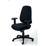Irodai szék, állítható karfás, exkluzív fekete szövetborítás, fekete lábkereszt, MAYAH "Bubble"