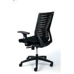 Irodai szék, fekete szövetborítás, feszített hálós háttámla, fekete lábkereszt, MAYAH "Superstar"