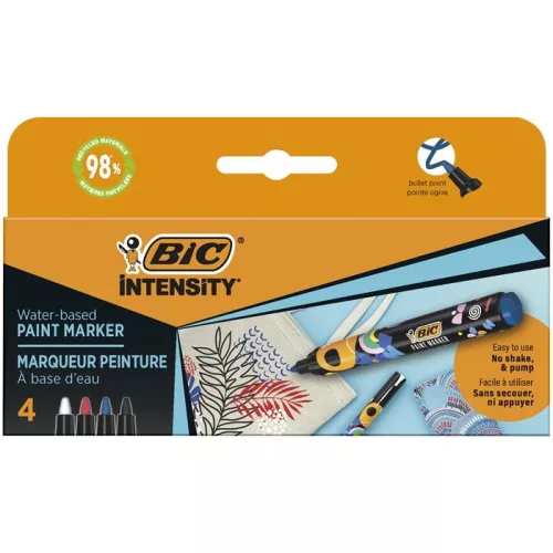 Dekormarker készlet, 1,5 - 2,3 mm, BIC, 4 különböző élénk szín
