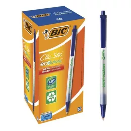   Golyóstoll, 0,32 mm, nyomógombos, BIC "Clic Stic ecolutions", kék