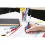 Golyóstoll, 0,32 mm, nyomógombos, négyszínű, BIC "4 Colours Grip Original"