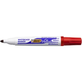   Flipchart- és táblamarker, 1,4 mm, kúpos, BIC" Velleda ecolutions", piros