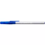 Golyóstoll, 0,28 mm, kupakos, BIC "Round Stic Exact", kék