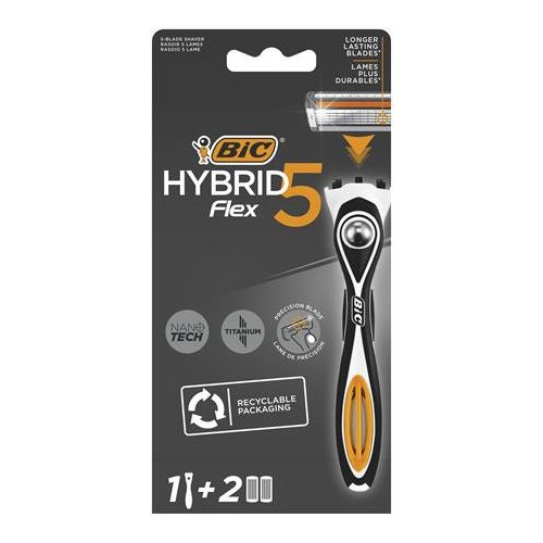 Férfi borotva BIC "HYBRID 5" + 2 betéttel