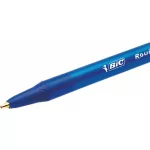 Golyóstoll, 0,32 mm, nyomógombos, BIC "Round Stic Clic", kék