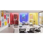 Összecsukható szék, fém és szövet, ALBA "CPDIVANO N", fekete