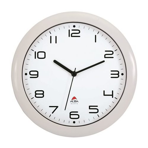 Falióra, 30 cm, ALBA "Hornew", fehér