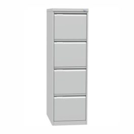   Függőmappatároló fémszekrény, 4 fiókos, MAYAH, szürke