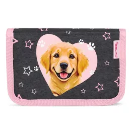   Tolltartó, klapnis, cipzáras, BELMIL "Starry Paws", kutya, golden retriever