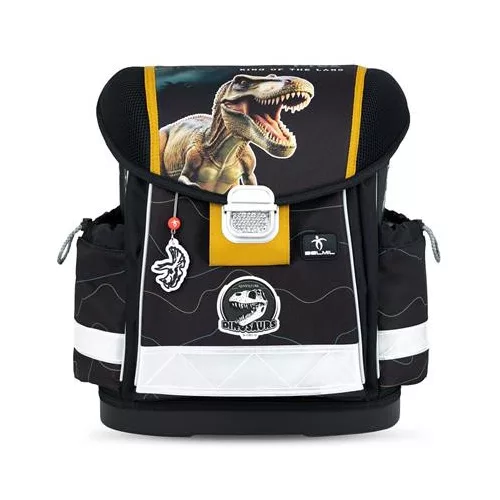 Iskolatáska, fémcsat, BELMIL "Classy Roar Storm", T-Rex dinoszaurusz