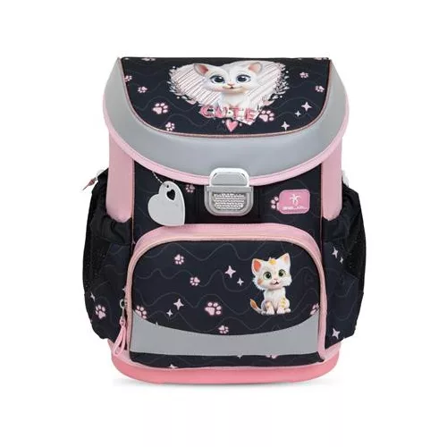Iskolatáska, fémcsat, BELMIL "Mini-Fit Cute Kitten", cica