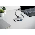 Dokkoló, 8 port, USB-C, KENSINGTON "UH1400P"
