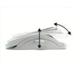 Lábtámasz, állítható magasságú, KENSINGTON "SoleMate Plus", szürke