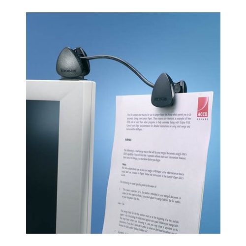 Irattartó, monitorra, csiptetős, KENSINGTON "FlexClip"