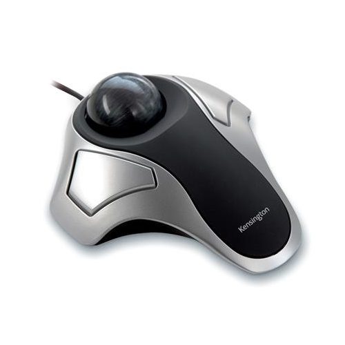 Egér, trackball, vezetékes, optikai, USB, KENSINGTON "Orbit", ezüst