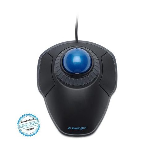 Egér, vezetékes, optikai, trackball, USB, KENSINGTON "Orbit® Trackball"