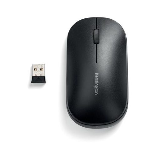 Egér, vezeték nélküli, optikai, KENSINGTON "SureTrack™ Dual", fekete