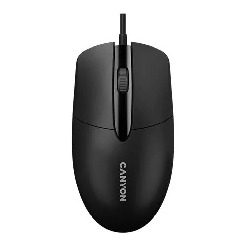 Egér, vezetékes, optikai, USB, CANYON "M-5", fekete