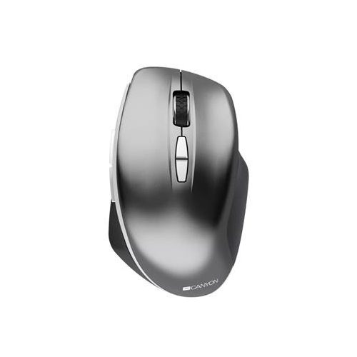 Egér, vezeték nélküli, optikai, USB, Blue-LED érzékelő, CANYON "MW-21", szürke