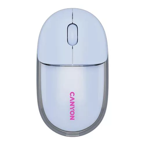 Egér, vezeték nélküli, dual-mode kapcsolat, optikai, CANYON "OnClick 24", kék