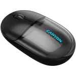 Egér, vezeték nélküli, dual-mode kapcsolat, optikai, CANYON "OnClick 24", fekete
