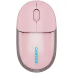 Egér, vezeték nélküli, dual-mode kapcsolat, optikai, CANYON "OnClick 24", rózsaszín