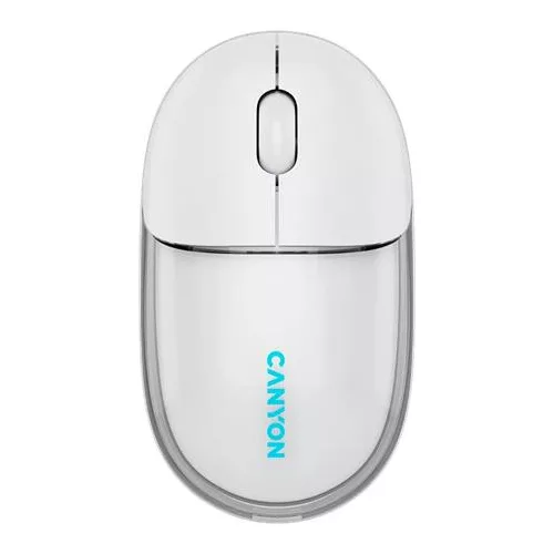 Egér, vezeték nélküli, dual-mode kapcsolat, optikai, CANYON "OnClick 24", fehér