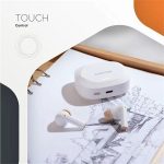 Fülhallgató, TWS vezeték nélküli, Bluetooth 5.4, CANYON "Hexagon 7", fehér-bézs