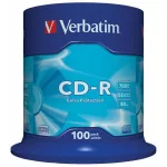 CD-R lemez, 700MB, 52x, 100 db, hengeren, VERBATIM "DataLife"