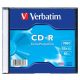 CD-R lemez, 700MB, 52x, 1 db, vékony tok, VERBATIM "DataLife"